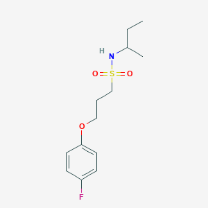 molecular formula C13H20FNO3S B2708438 N-(sec-butyl)-3-(4-fluorophenoxy)propane-1-sulfonamide CAS No. 946265-59-4