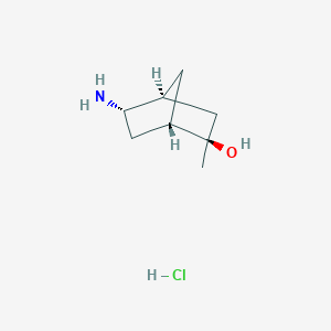 (1S,2R,4S,5S)-5-Amino-2-methylbicyclo[2.2.1]heptan-2-ol;hydrochloride