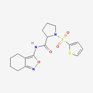 N-(4,5,6,7-tetrahydrobenzo[c]isoxazol-3-yl)-1-(thiophen-2-ylsulfonyl)pyrrolidine-2-carboxamide