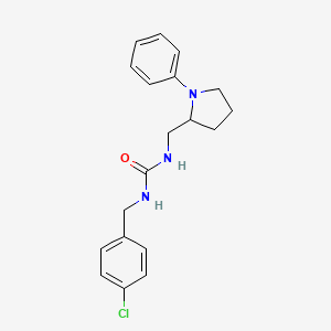 1-(4-Chlorobenzyl)-3-((1-phenylpyrrolidin-2-yl)methyl)urea