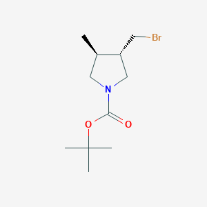 Tert-butyl (3S,4S)-3-(bromomethyl)-4-methylpyrrolidine-1-carboxylate