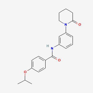 4-isopropoxy-N-(3-(2-oxopiperidin-1-yl)phenyl)benzamide