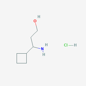 3-Amino-3-cyclobutylpropan-1-ol hydrochloride