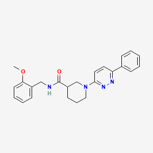 molecular formula C24H26N4O2 B2708458 N-[(2-methoxyphenyl)methyl]-1-(6-phenylpyridazin-3-yl)piperidine-3-carboxamide CAS No. 1203218-14-7