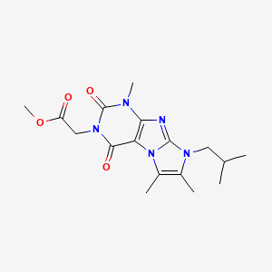 Methyl 2-[4,7,8-trimethyl-6-(2-methylpropyl)-1,3-dioxopurino[7,8-a]imidazol-2-yl]acetate