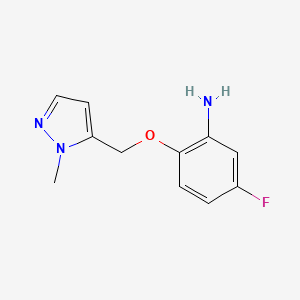 5-fluoro-2-[(1-methyl-1H-pyrazol-5-yl)methoxy]aniline