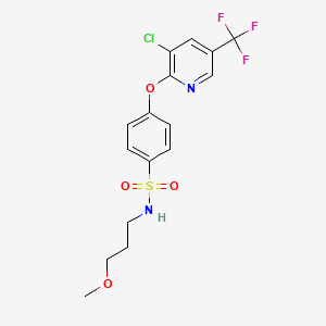 4-((3-Chloro-5-(trifluoromethyl)-2-pyridinyl)oxy)-N-(3-methoxypropyl)benzenesulfonamide
