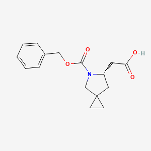 2-[(6S)-5-Phenylmethoxycarbonyl-5-azaspiro[2.4]heptan-6-yl]acetic acid