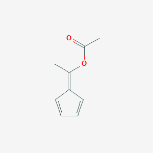 molecular formula C9H10O2 B2708491 1-(Cyclopenta-2,4-dien-1-ylidene)ethyl acetate CAS No. 701-12-2