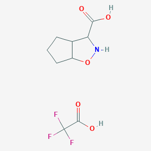 hexahydro-2H-cyclopenta[d][1,2]oxazole-3-carboxylic acid trifluoroacetic acid