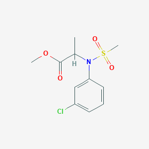 Methyl N-(3-chlorophenyl)-N-(methylsulfonyl)alaninate