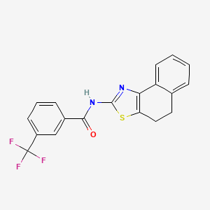 B2708518 N-(4,5-dihydronaphtho[1,2-d]thiazol-2-yl)-3-(trifluoromethyl)benzamide CAS No. 330189-75-8