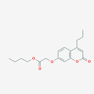 butyl [(2-oxo-4-propyl-2H-chromen-7-yl)oxy]acetate