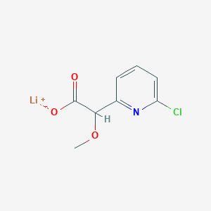 molecular formula C8H7ClLiNO3 B2708523 lithium(1+) 2-(6-chloropyridin-2-yl)-2-methoxyacetate CAS No. 2580208-08-6