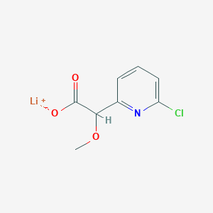 Lithium;2-(6-chloropyridin-2-yl)-2-methoxyacetate