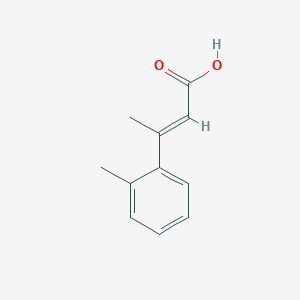 molecular formula C11H12O2 B2708530 3-(2-methylphenyl)but-2-enoic Acid CAS No. 100994-10-3; 1807940-69-7