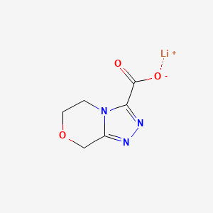 Lithium;6,8-dihydro-5H-[1,2,4]triazolo[3,4-c][1,4]oxazine-3-carboxylate