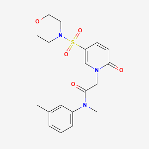 molecular formula C19H23N3O5S B2708607 N-methyl-N-(3-methylphenyl)-2-[5-(morpholine-4-sulfonyl)-2-oxo-1,2-dihydropyridin-1-yl]acetamide CAS No. 1251685-18-3