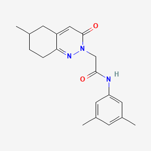 molecular formula C19H23N3O2 B2708611 N-(3,5-dimethylphenyl)-2-(6-methyl-3-oxo-2,3,5,6,7,8-hexahydrocinnolin-2-yl)acetamide CAS No. 932997-45-0
