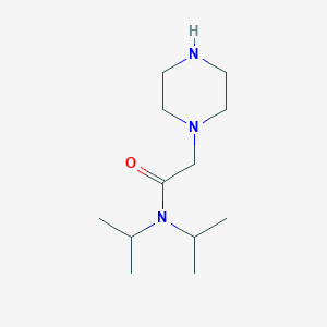 molecular formula C12H25N3O B2708624 N,N-diisopropyl-2-(piperazin-1-yl)acetamide CAS No. 59955-90-7
