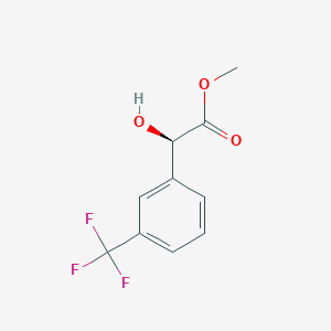 molecular formula C10H9F3O3 B2708679 Methyl (2R)-2-hydroxy-2-[3-(trifluoromethyl)phenyl]acetate CAS No. 1821808-84-7