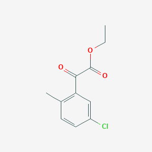 molecular formula C11H11ClO3 B2708706 Ethyl 3-chloro-6-methylbenzoylformate CAS No. 1256482-09-3