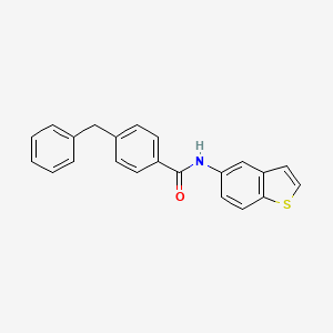 N-(1-benzothiophen-5-yl)-4-benzylbenzamide
