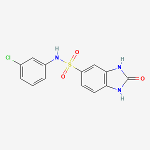 N-(3-chlorophenyl)-2-oxo-2,3-dihydro-1H-benzimidazole-5-sulfonamide