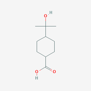 molecular formula C10H18O3 B2708784 trans-4-(1-Hydroxy-1-methyl-ethyl)cyclohexanecarboxylic acid CAS No. 91006-79-0
