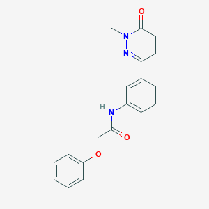 molecular formula C19H17N3O3 B2708828 N-(3-(1-methyl-6-oxo-1,6-dihydropyridazin-3-yl)phenyl)-2-phenoxyacetamide CAS No. 941888-56-8