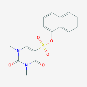molecular formula C16H14N2O5S B2708859 Naphthalen-1-yl 1,3-dimethyl-2,4-dioxopyrimidine-5-sulfonate CAS No. 869070-61-1