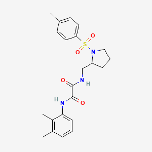 molecular formula C22H27N3O4S B2708923 N1-(2,3-dimethylphenyl)-N2-((1-tosylpyrrolidin-2-yl)methyl)oxalamide CAS No. 896276-56-5