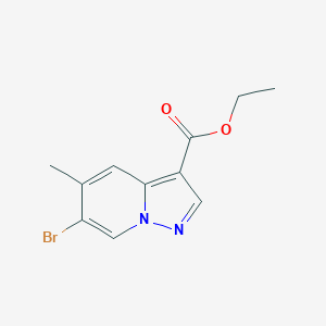 molecular formula C11H11BrN2O2 B2708961 Ethyl 6-bromo-5-methyl-pyrazolo[1,5-a]pyridine-3-carboxylate CAS No. 2306262-02-0