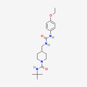 N-(tert-butyl)-4-((3-(4-ethoxyphenyl)ureido)methyl)piperidine-1-carboxamide