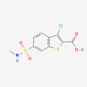 3-Chloro-6-[(methylamino)sulfonyl]-1-benzothiophene-2-carboxylic acid