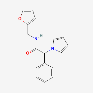 molecular formula C17H16N2O2 B2709023 N-(furan-2-ylmethyl)-2-phenyl-2-(1H-pyrrol-1-yl)acetamide CAS No. 1257546-87-4