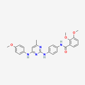 2,3-dimethoxy-N-(4-((4-((4-methoxyphenyl)amino)-6-methylpyrimidin-2-yl)amino)phenyl)benzamide