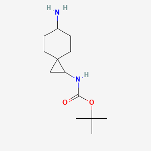 molecular formula C13H24N2O2 B2709030 tert-butyl N-{6-aminospiro[2.5]octan-1-yl}carbamate CAS No. 1781470-19-6