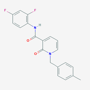 molecular formula C20H16F2N2O2 B2709040 N-(2,4-difluorophenyl)-1-[(4-methylphenyl)methyl]-2-oxo-1,2-dihydropyridine-3-carboxamide CAS No. 946378-22-9