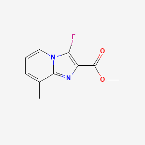molecular formula C10H9FN2O2 B2709043 Methyl 3-fluoro-8-methylimidazo[1,2-a]pyridine-2-carboxylate CAS No. 696629-52-4