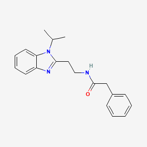molecular formula C20H23N3O B2709050 N-(2-(1-isopropyl-1H-benzo[d]imidazol-2-yl)ethyl)-2-phenylacetamide CAS No. 871547-18-1
