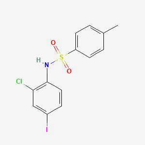 molecular formula C13H11ClINO2S B2709067 N-(2-Chloro-4-iodophenyl)-4-methylbenzenesulfonamide CAS No. 1988004-17-6