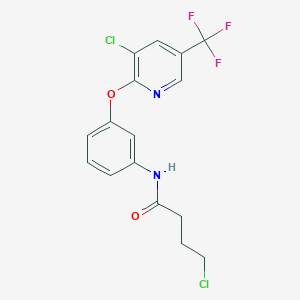 4-chloro-N-(3-{[3-chloro-5-(trifluoromethyl)-2-pyridinyl]oxy}phenyl)butanamide