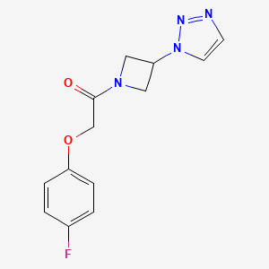 1-(3-(1H-1,2,3-triazol-1-yl)azetidin-1-yl)-2-(4-fluorophenoxy)ethanone