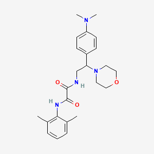 molecular formula C24H32N4O3 B2709207 N'-{2-[4-(dimethylamino)phenyl]-2-(morpholin-4-yl)ethyl}-N-(2,6-dimethylphenyl)ethanediamide CAS No. 941958-60-7