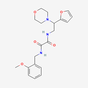 molecular formula C20H25N3O5 B2709219 N1-(2-(furan-2-yl)-2-morpholinoethyl)-N2-(2-methoxybenzyl)oxalamide CAS No. 877631-15-7