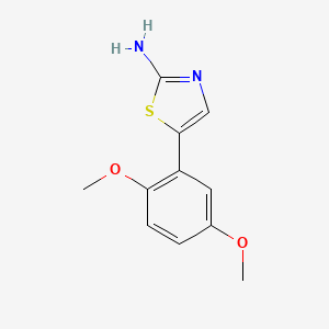 molecular formula C11H12N2O2S B2709251 5-(2,5-Dimethoxyphenyl)thiazol-2-amine CAS No. 881040-41-1