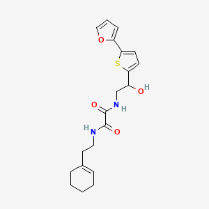 molecular formula C20H24N2O4S B2709252 N'-[2-(cyclohex-1-en-1-yl)ethyl]-N-{2-[5-(furan-2-yl)thiophen-2-yl]-2-hydroxyethyl}ethanediamide CAS No. 2309589-30-6