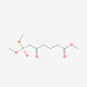 molecular formula C9H17O6P B027093 Methyl 6-dimethoxyphosphoryl-5-oxo-hexanoate CAS No. 104227-38-5