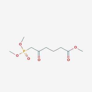 molecular formula C9H17O6P B027093 Methyl 6-dimethoxyphosphoryl-5-oxohexanoate CAS No. 104227-38-5